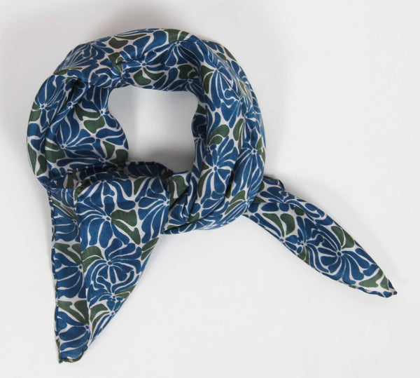 LES BELLES VAGABONDES Mini Plumeria Marine Navy