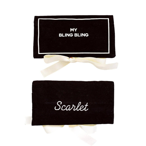 BAG-ALL Estuche para joyas de 5 piezas Bling Bling Black