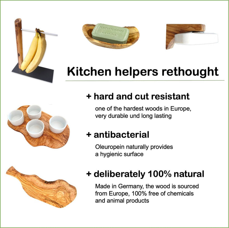 Juego de brochas de afeitar clásicas de 3 piezas de madera de olivo con porcelana