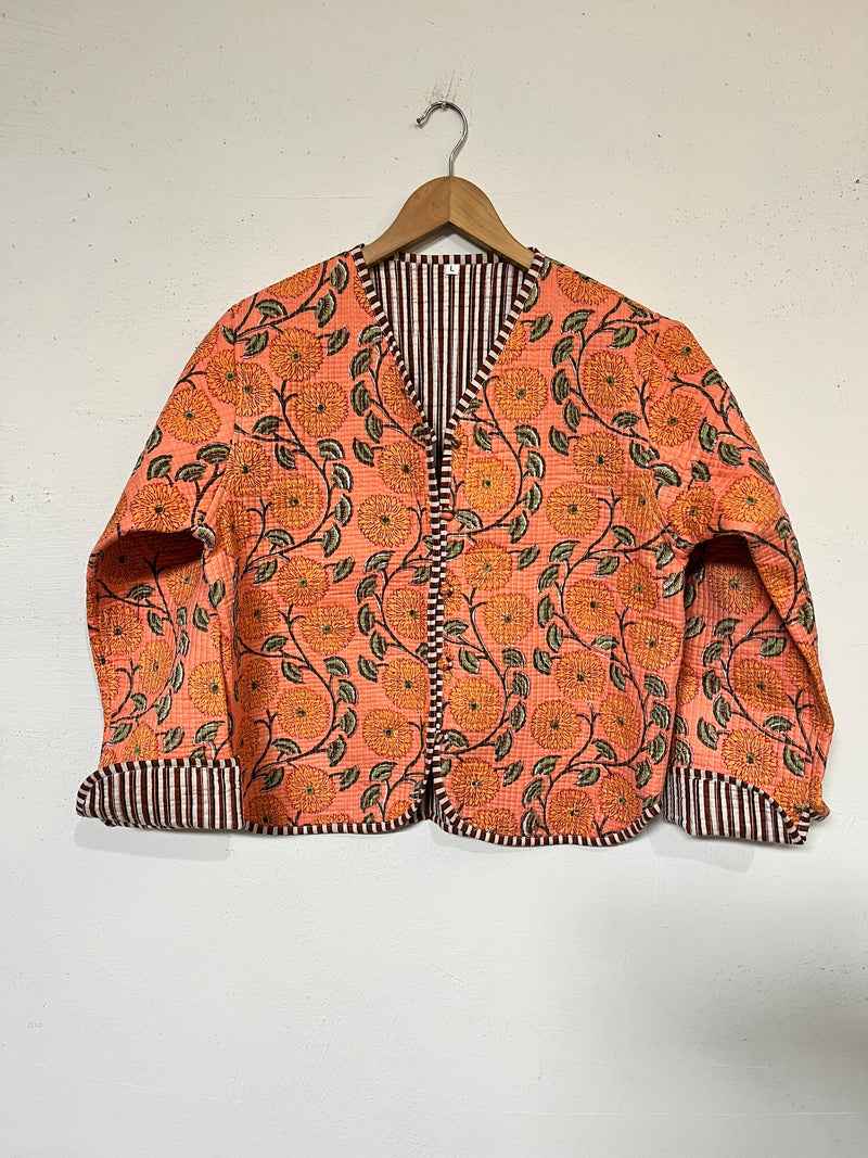 Chaqueta acolchada reversible de algodón Ivera: L
