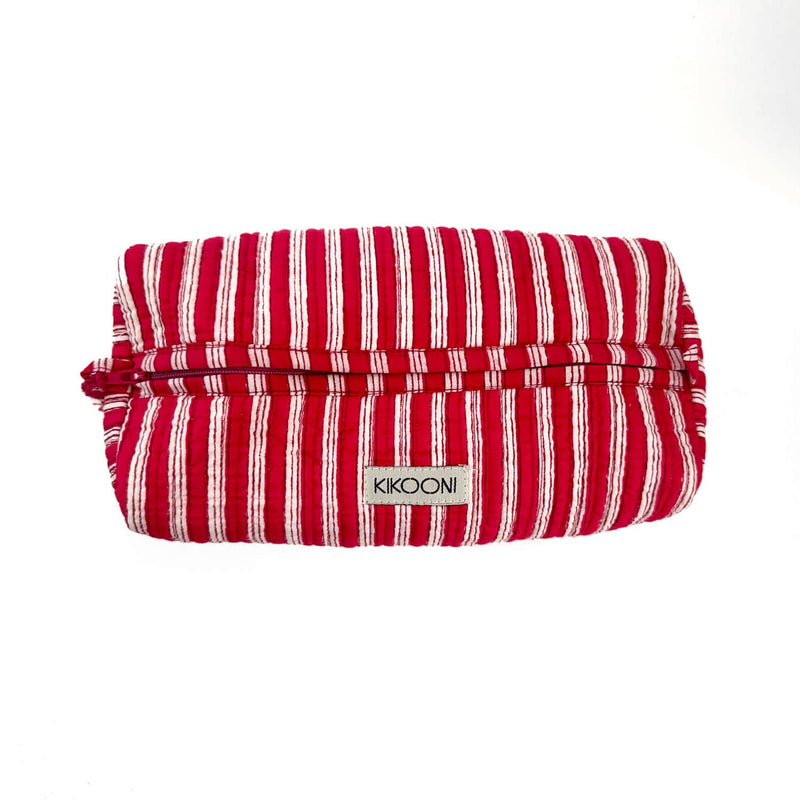 Bolsa de cosméticos hecha a mano «Stripes»: Azul