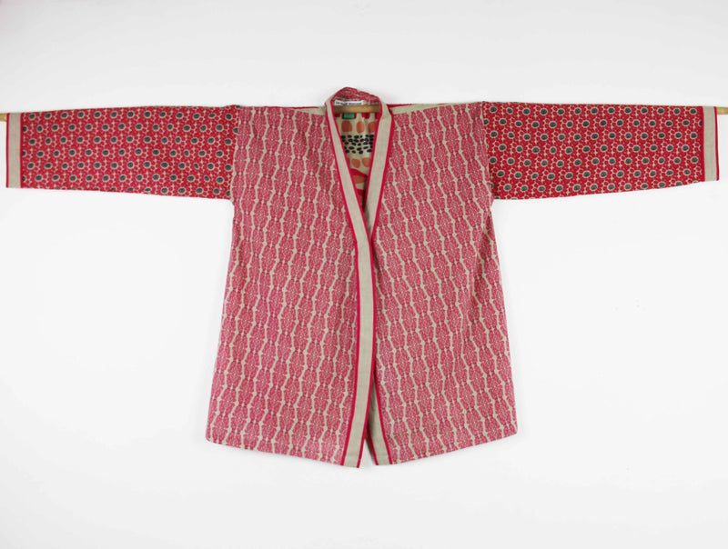 LES BELLES VAGABONDES Kimono Girasol Fucsia