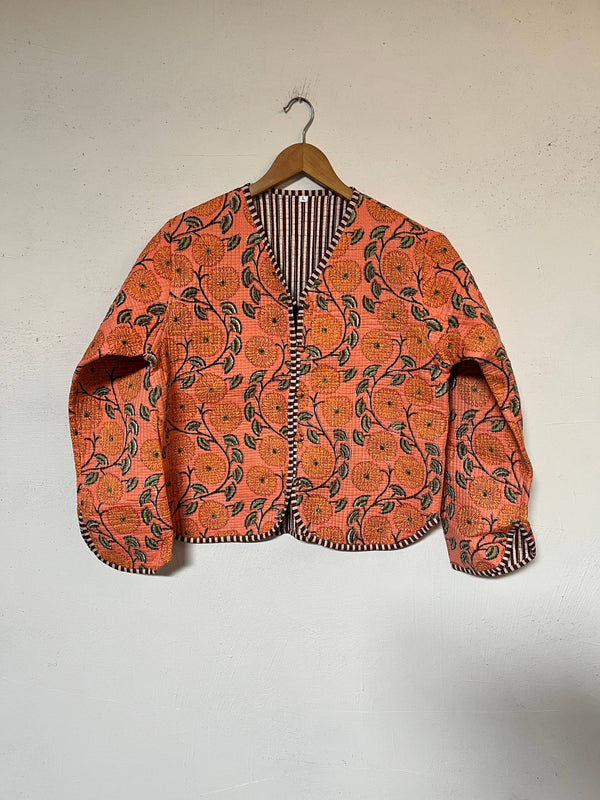 Chaqueta acolchada reversible de algodón Ivera: L