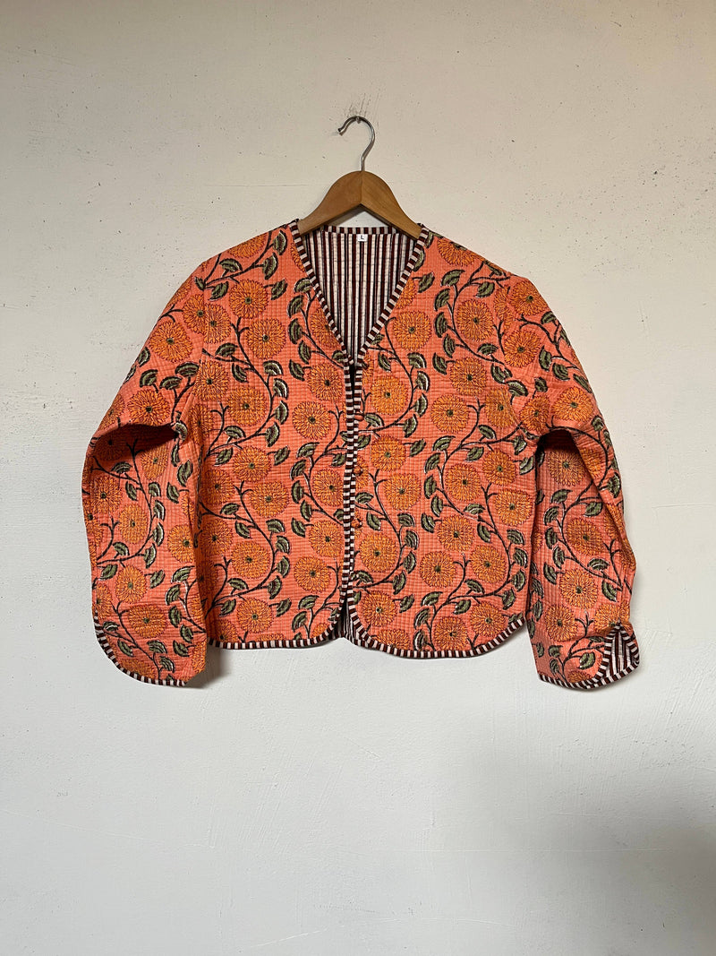 Chaqueta acolchada reversible de algodón Ivera: L