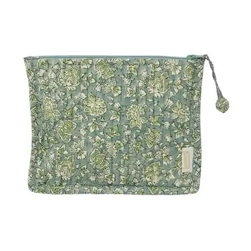 BONHEUR DU JOUR  Bolsa pequeña acolchada con estampado de flores indias