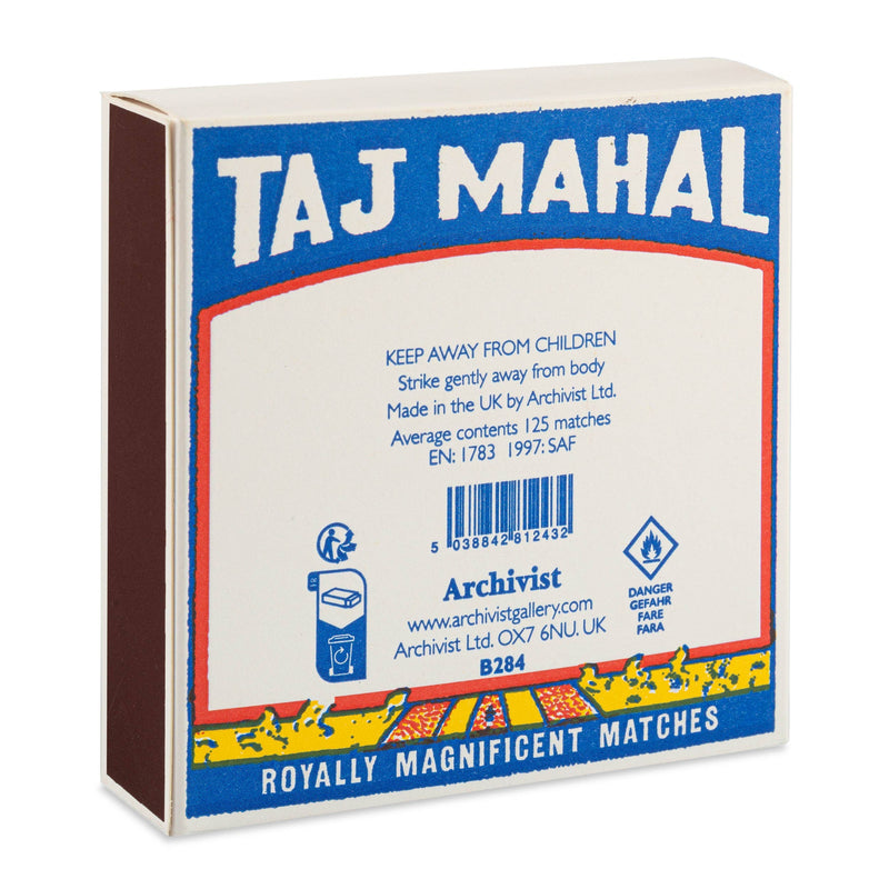 Taj Mahal- cerillas de seguridad