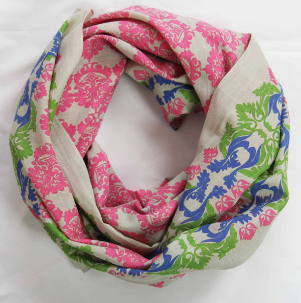 LES BELLES VAGABONDES Cuadrado Trianon Coral Cotton