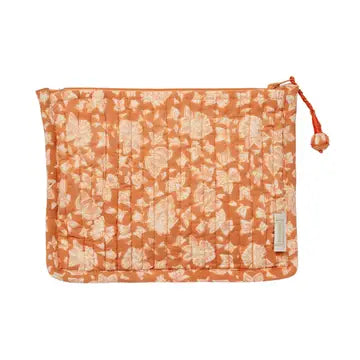 BONHEUR DU JOUR  Bolsa pequeña acolchada con estampado de flores indias