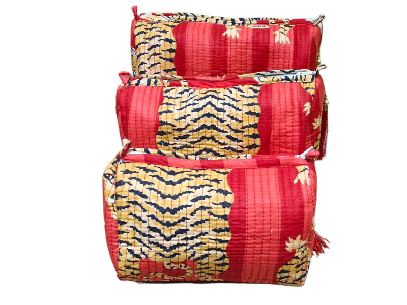 Set de viaje Tibetan Tiger de 3 piezas: Naranja y Rosa