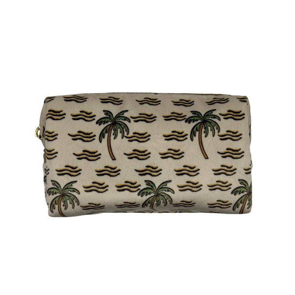 Neceser Sand Palm - terciopelo reciclado: Pequeño