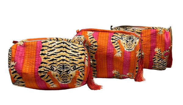 Set de viaje Tibetan Tiger de 3 piezas: Naranja y Rosa