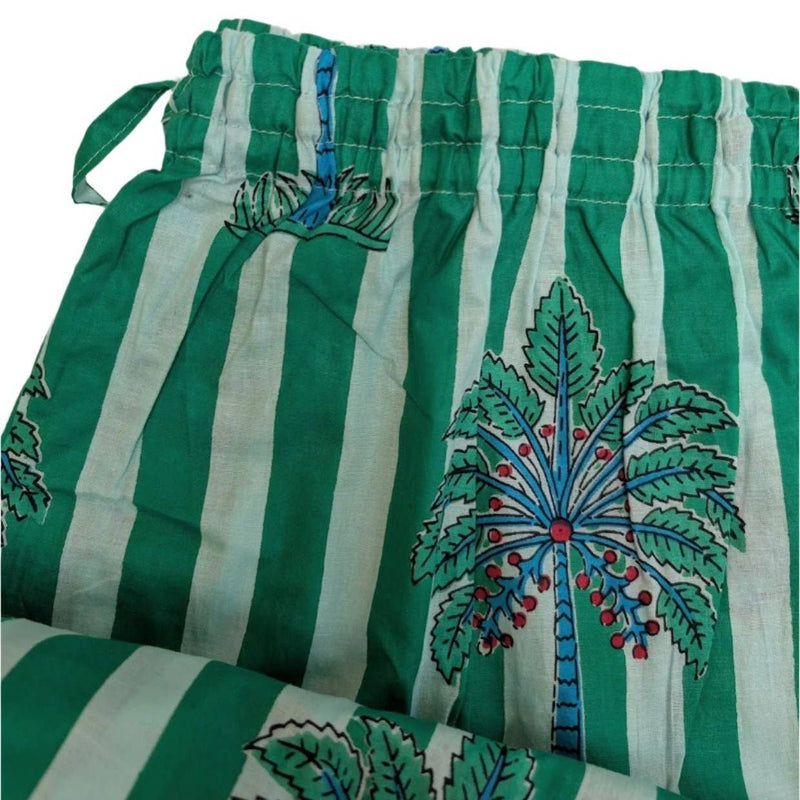 Conjunto de Pijama Verde Palma