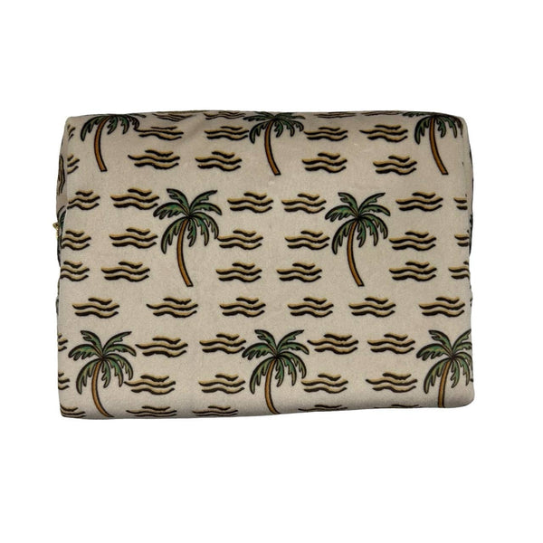 Neceser Sand Palm - terciopelo reciclado: Pequeño