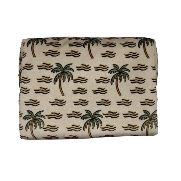 Neceser Sand Palm - terciopelo reciclado