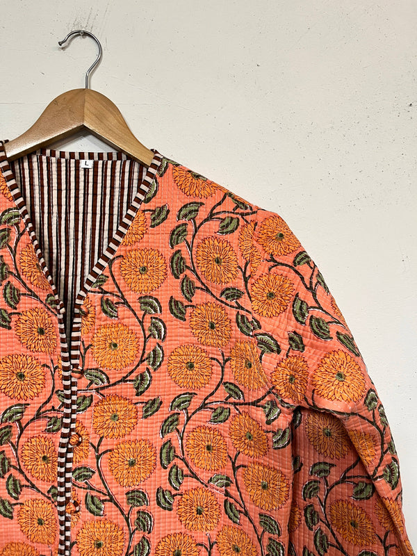 Chaqueta acolchada reversible de algodón Ivera: L
