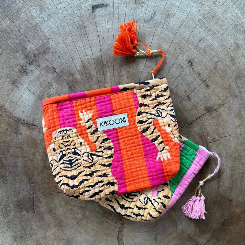 Mini bolso hecho a mano «Poppy Tiger»