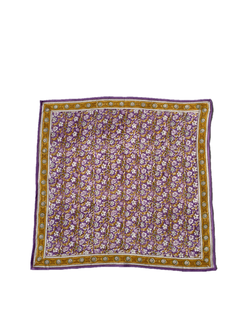 BONHEUR DU JOUR Pañuelo con estampado de flores indias