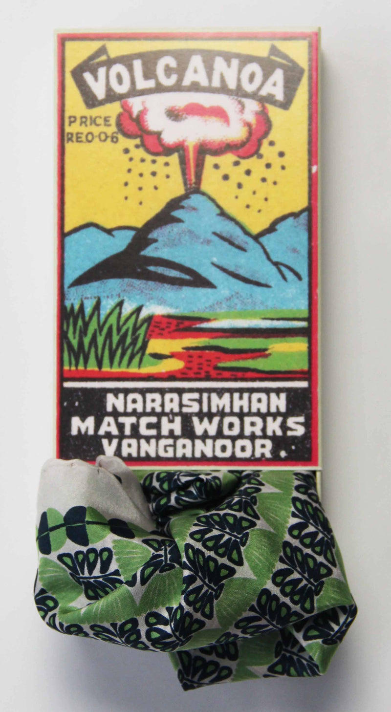 LES BELLES VAGBONDES Mini bufanda Oslo verde verde