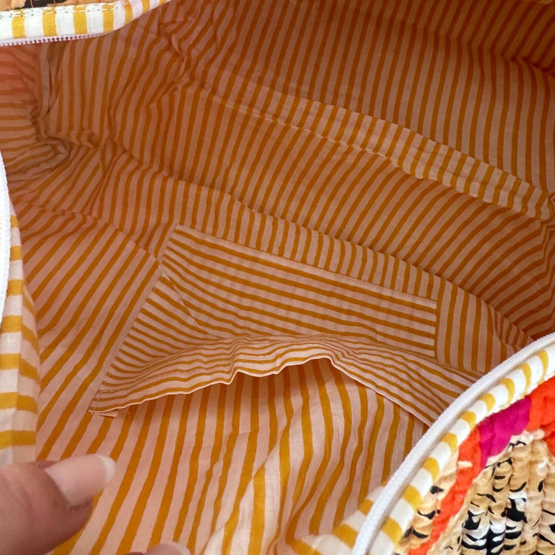 Bolsa de algodón hecha a mano «Poppy Tiger»
