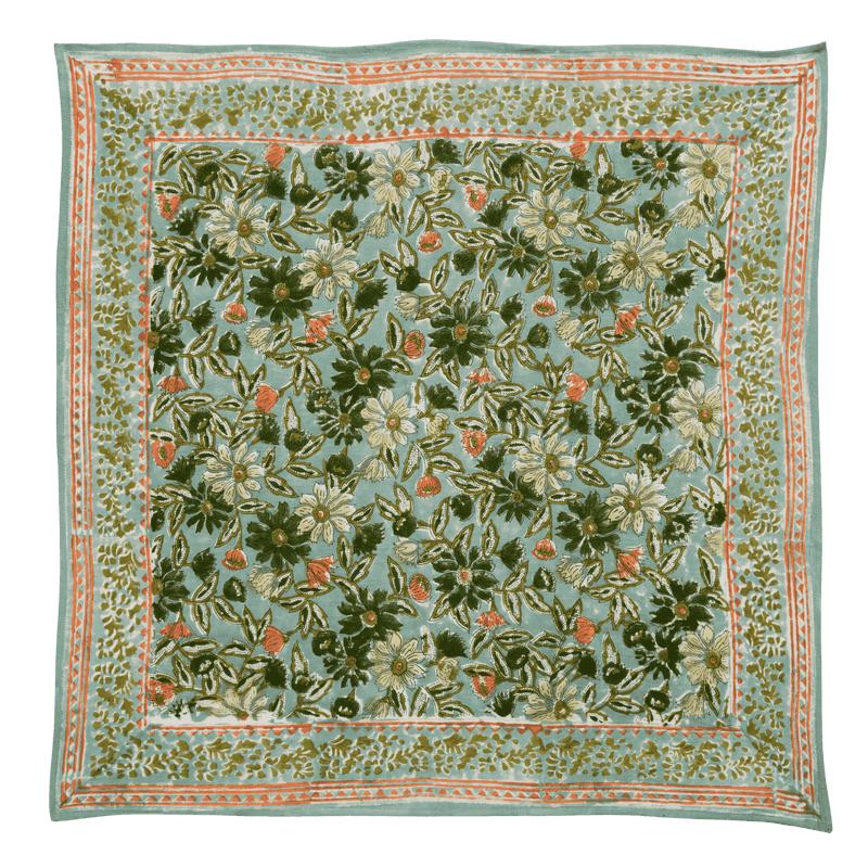 BONHEUR DU JOUR Pañuelo con estampado de flores indias