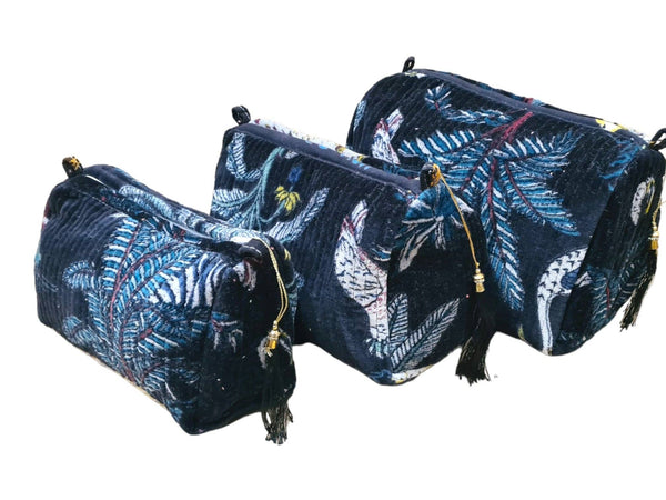 Set de viaje Jungle Velvet de 3 piezas: Verde