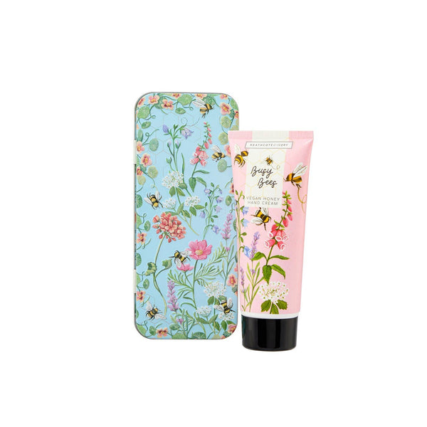 Crema de manos perfumada de 100 ml y caja metálica - Busy Bees