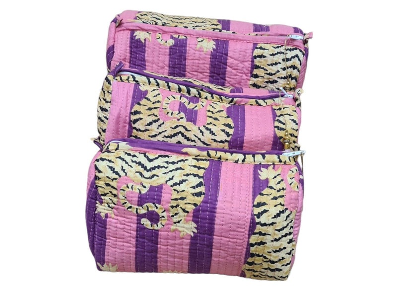 Set de viaje Tibetan Tiger de 3 piezas: Naranja y Rosa
