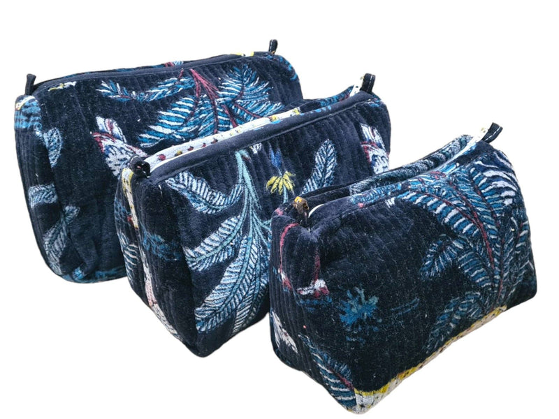 Set de viaje Jungle Velvet de 3 piezas: Verde