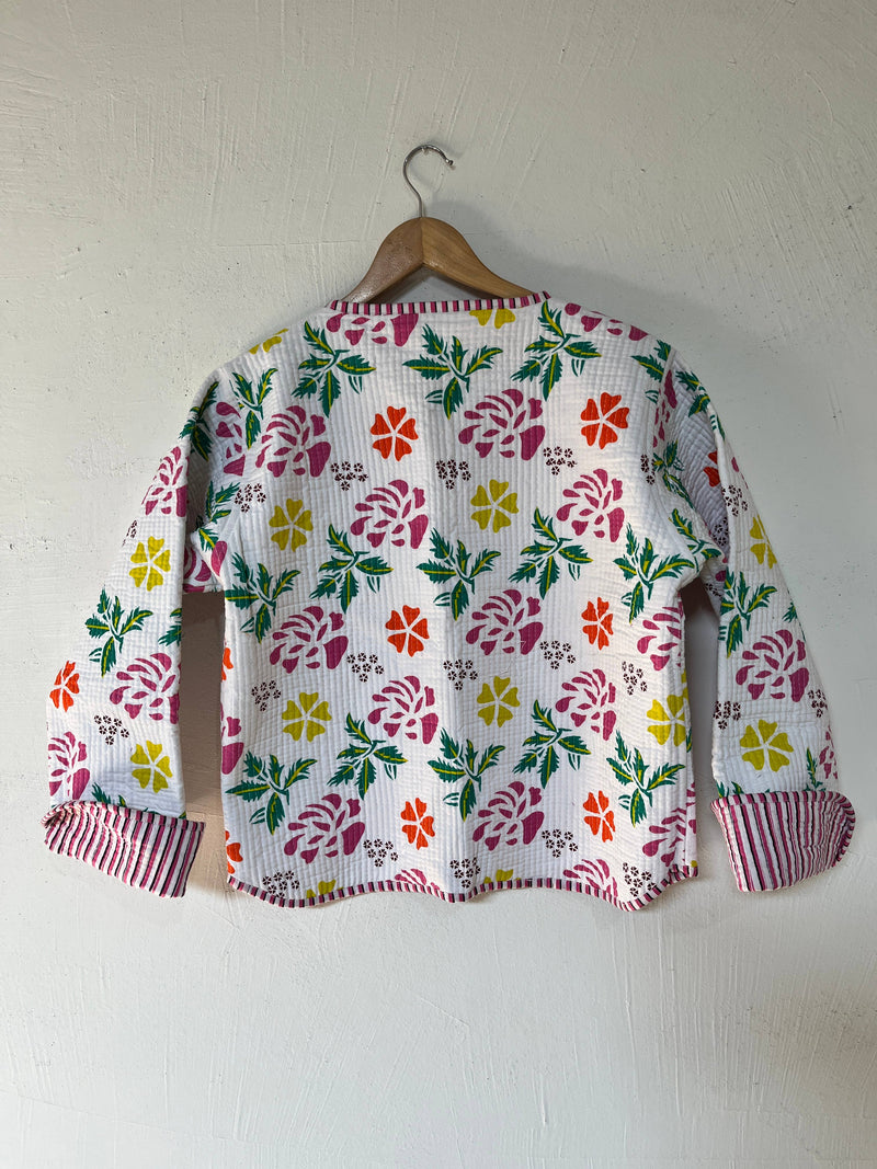Chaqueta acolchada reversible de algodón Blossara: M