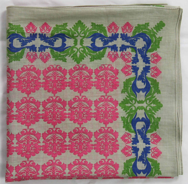 LES BELLES VAGABONDES Cuadrado Trianon Coral Cotton