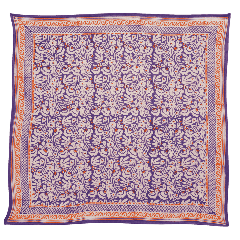 BONHEUR DU JOUR Pañuelo con estampado de flores indias