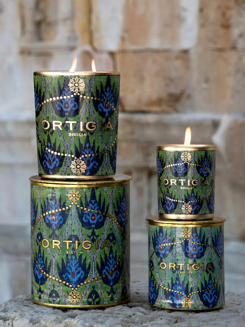 ORTIGIA Vela decorada con bergamota