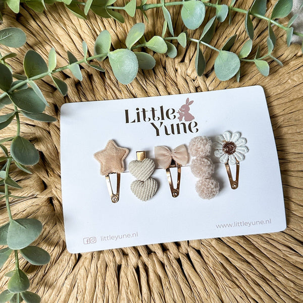 LITTLE YUNE Pinzas para el cabello | Set - Ize: Medios