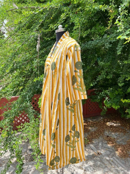 Vestido de algodón estampado a mano VARIOS COLORES
