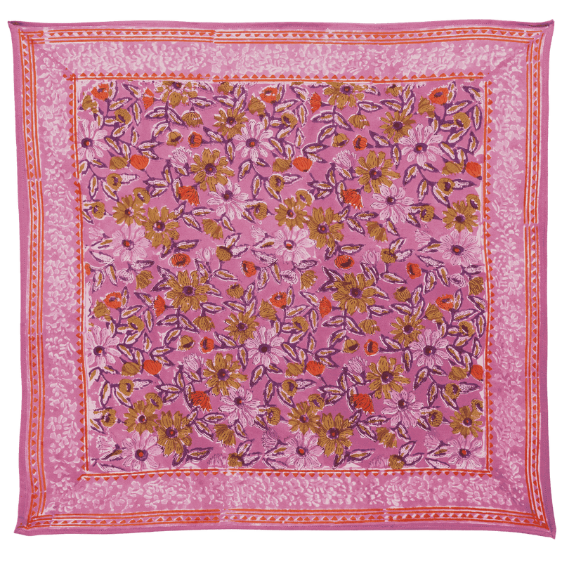 BONHEUR DU JOUR Pañuelo con estampado de flores indias