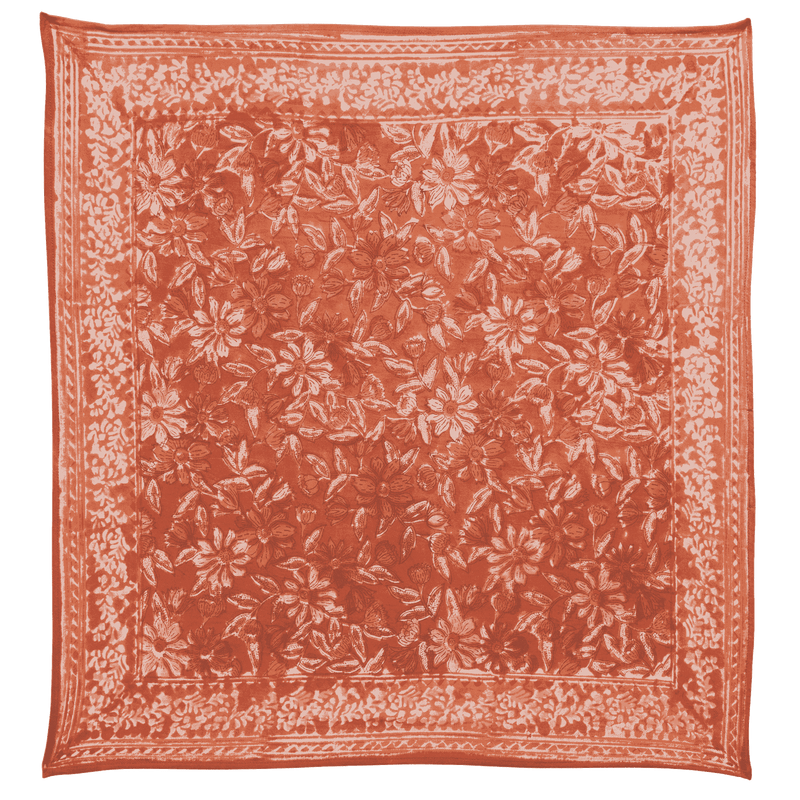 BONHEUR DU JOUR Pañuelo con estampado de flores indias