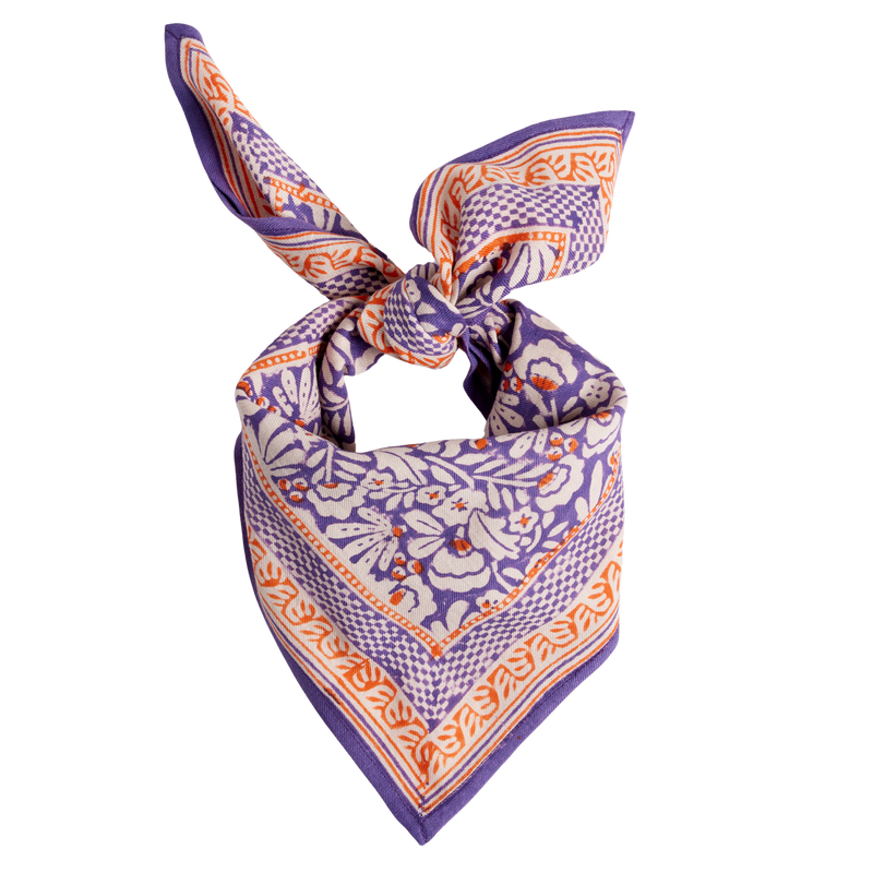 BONHEUR DU JOUR Pañuelo con estampado de flores indias