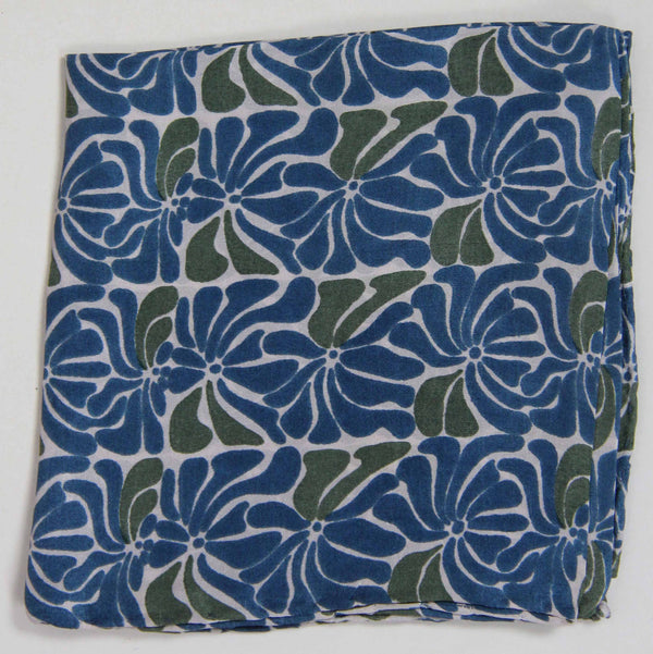 LES BELLES VAGABONDES Mini Plumeria Marine Navy