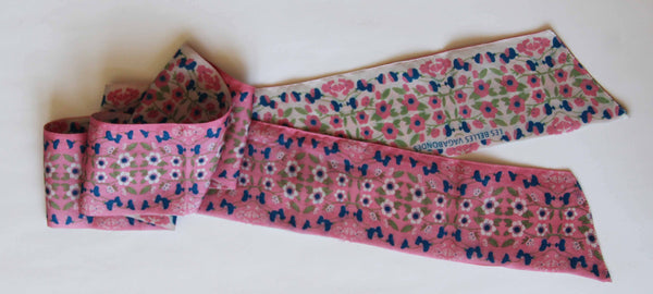 LES BELLES VAGABONDES Diadema Windsor ROSE PINK