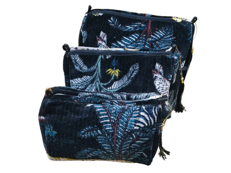 Set de viaje Jungle Velvet de 3 piezas: Verde