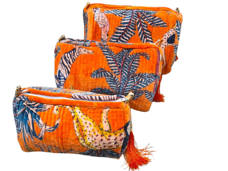 Set de viaje Jungle Velvet de 3 piezas: Verde