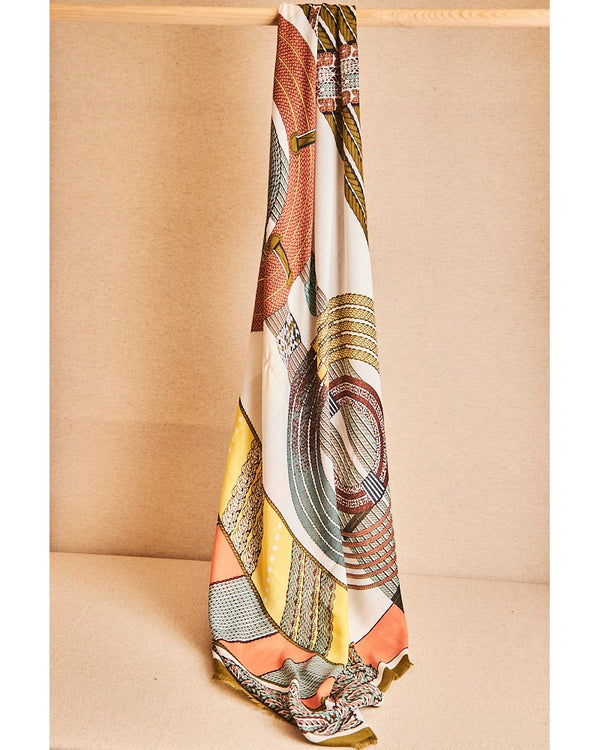 LATIDO Fular estampado hermes