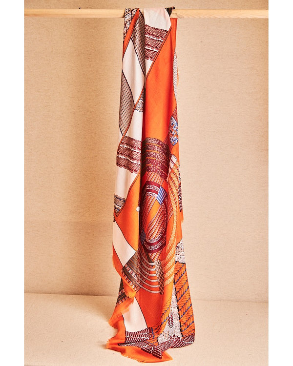 LATIDO Fular estampado hermes