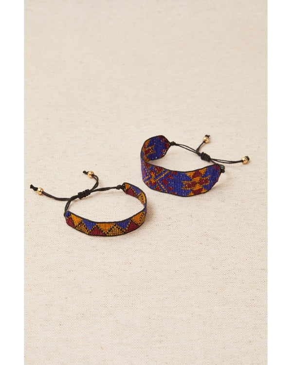 LATIDO Pulsera doble cordón boho