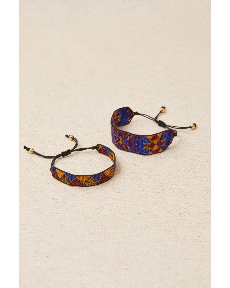 LATIDO Pulsera doble cordón boho