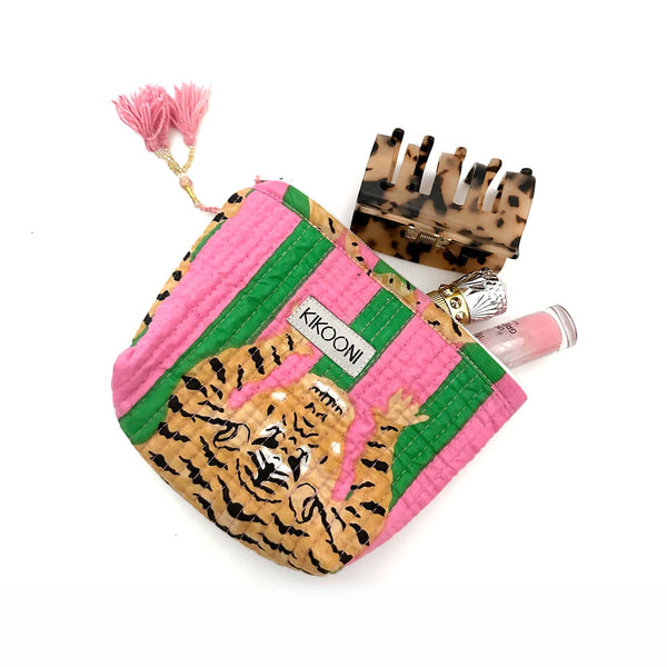 Mini bolsa hecha a mano «Poppy Tiger Candy»