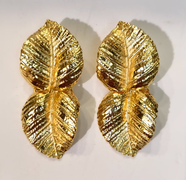 PENDIENTES HOJA DOBLE
