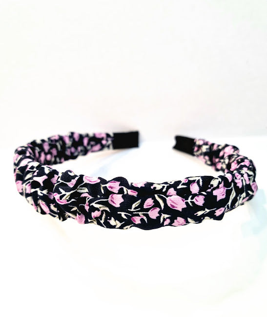 DIADEMA TELA FLORES