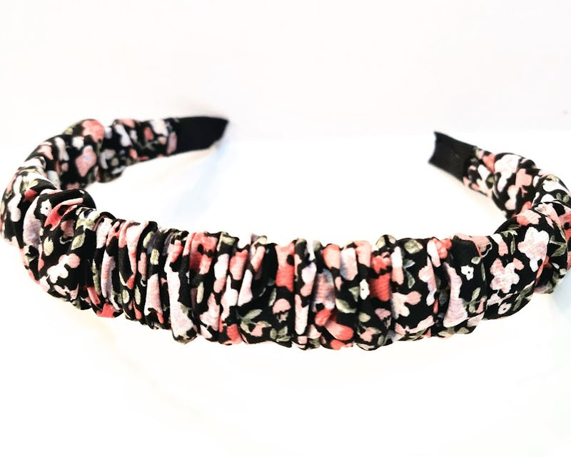DIADEMA TELA FLORES