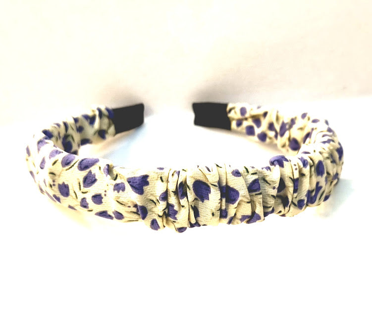 DIADEMA TELA FLORES